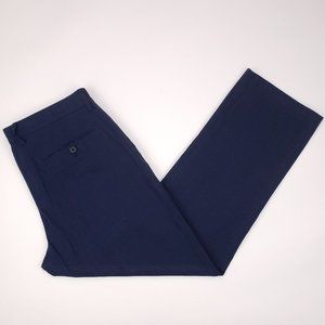 J Crew Blue Flat Front Pants 34x29 Mens Bedford Re